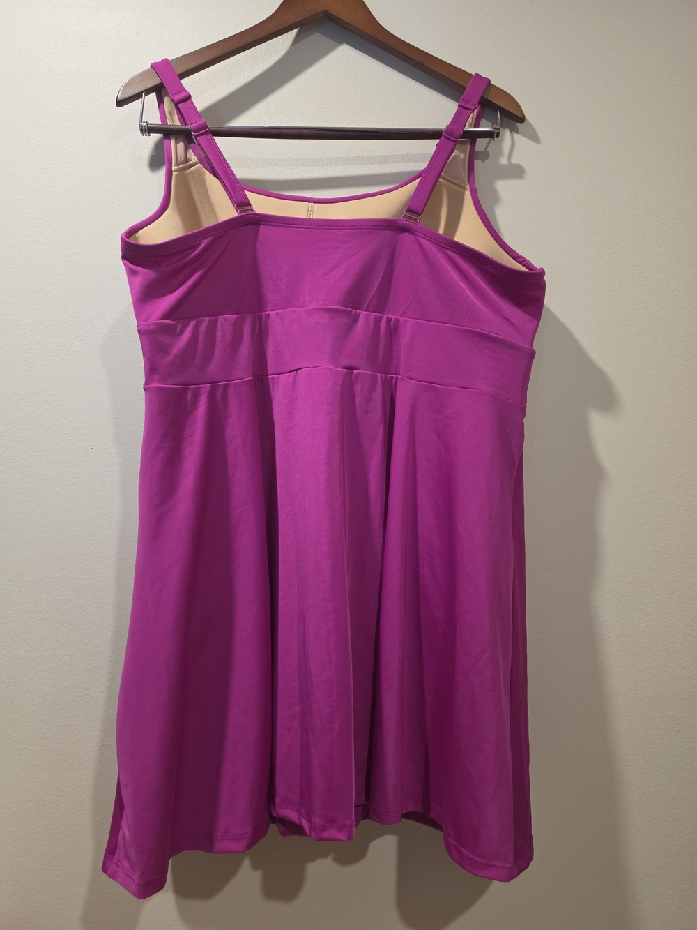 Lane Bryant Cacique Magenta Pink Swim Dress No-Wire Plus Size 20 NWOT - Picture 2 of 7
